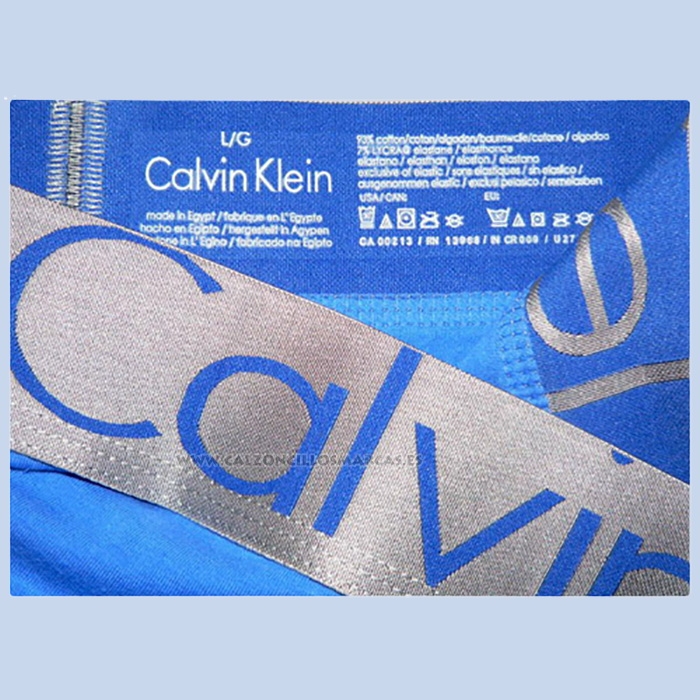 Slip Calvin Klein Mujer Steel Blateado Azul